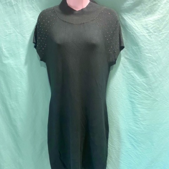 Brand New APT 9  Size: Medium -  Green Sweater Dress - Picture 1 of 12